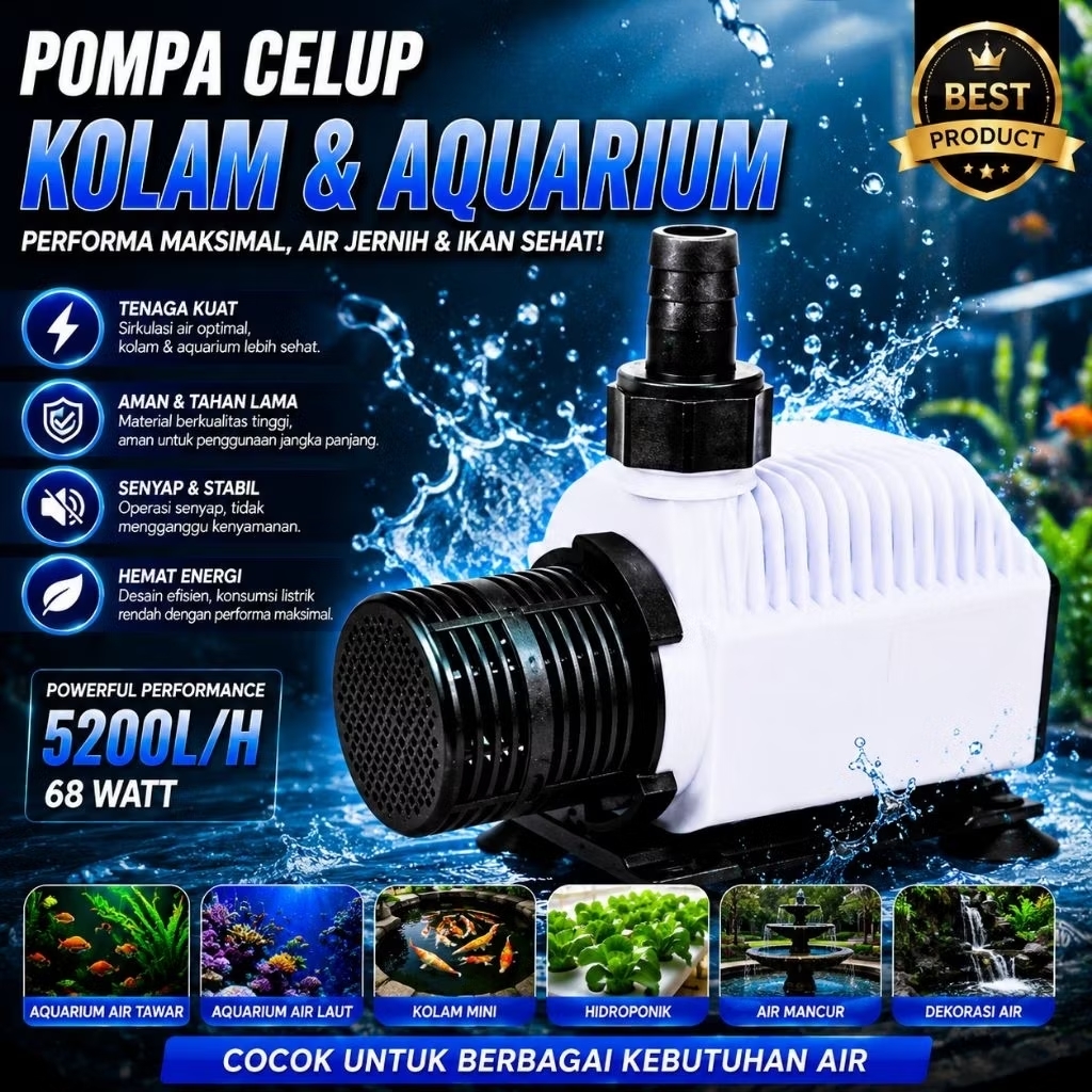 ARMADA AM 107A POMPA KOLAM AQUARIUM SUBMERSIBLE PUMP