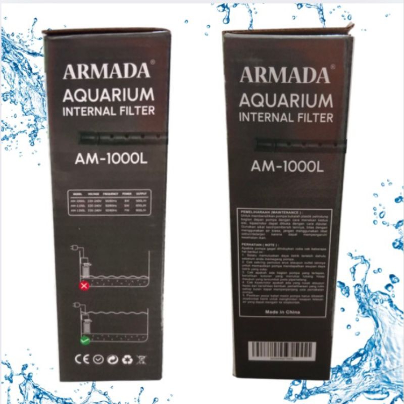ARMADA AM 1000L POMPA AQUARIUM INTERNAL FILTER
