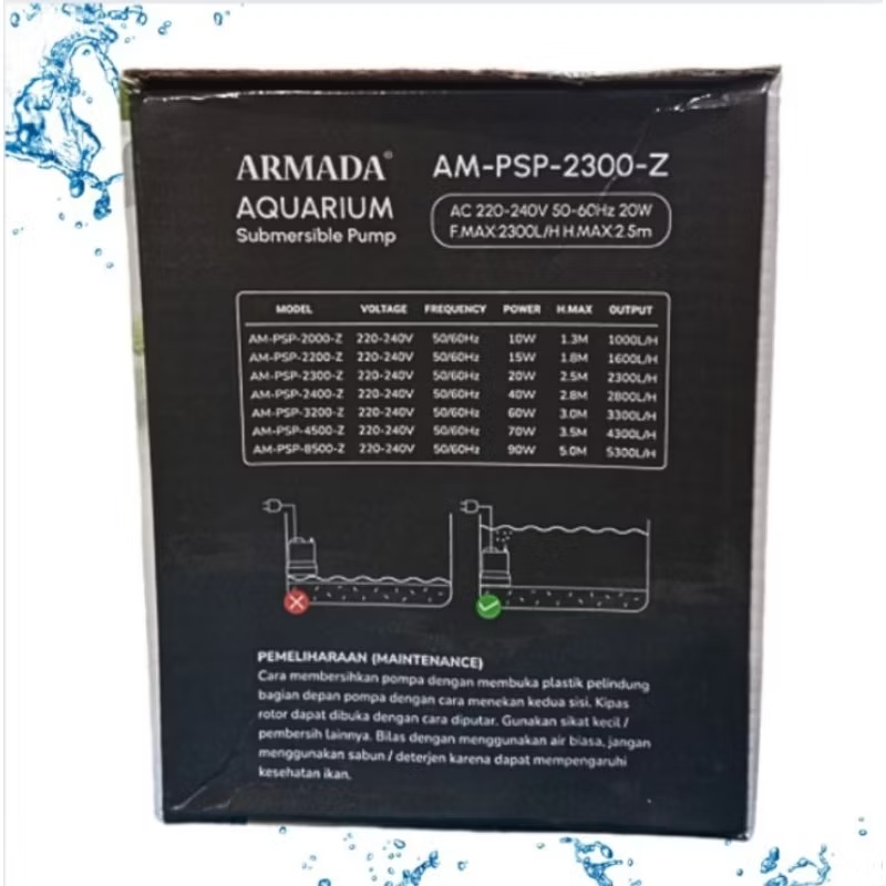 ARMADA AM PSP 2300 Z POMPA KOLAM AQUARIUM SUBMERSIBLE PUMP