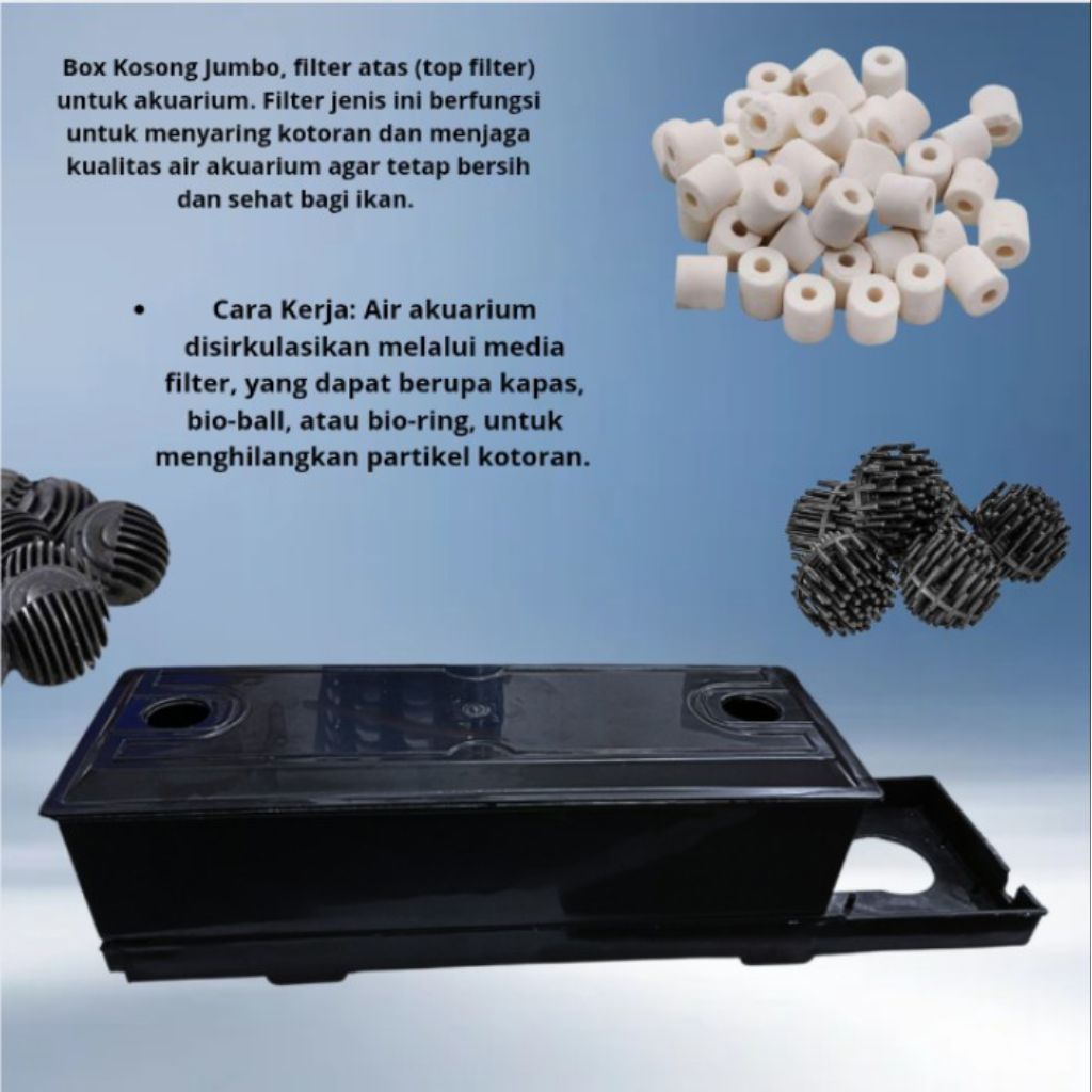 NIKITA STAR BOX KOSONG FILTER JUMBO BOX MEDIA FILTER AQUARIUM AQUASCAPE