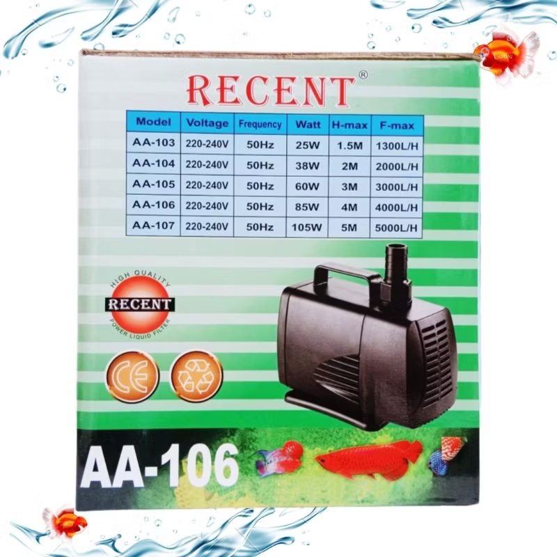 RECENT AA 106 SUBMERSIBLE Pompa Aquarium Kolam Koi Air Mancur Hidroponik