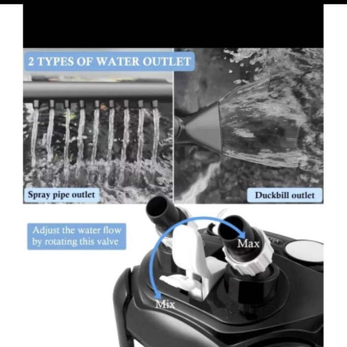 KANDILA CRYSTAL MAX CM 1000 CANISSTER FILTER POMPA EXTERNAL FILTER KOLAM AQUARIUM