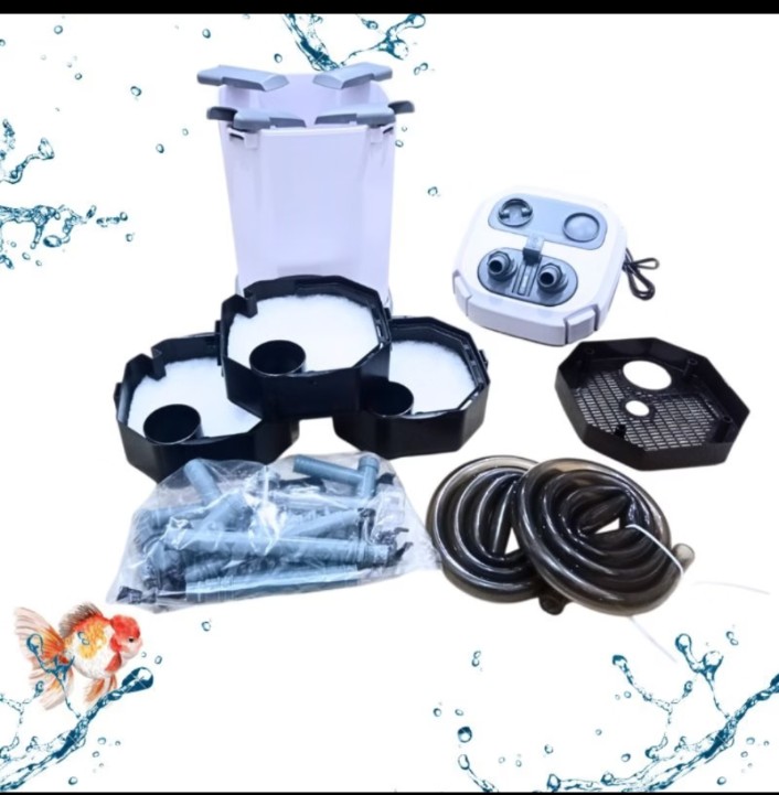 KANDILA CRYSTAL MAX CM 1000 UV CANISSTER FILTER POMPA EXTERNAL FILTER KOLAM AQUARIUM