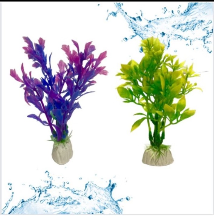 Hiasan Aquarium Bunga Plastik bunga small