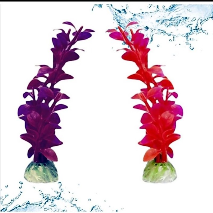 Hiasan aquarium dekorasi BUNGA 20CM