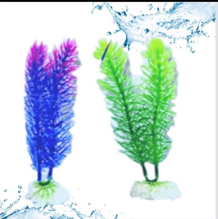 Hiasan aquarium dekorasi BUNGA 20CM