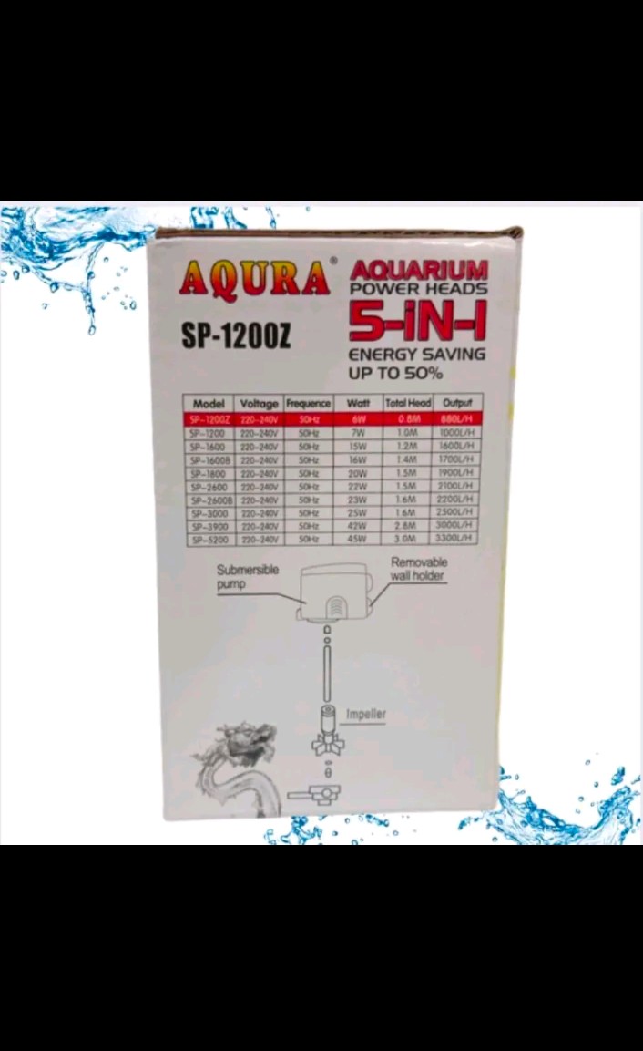 AQURA SP 1200Z POMPA KOLAM KECIL AQUARIUM AQUASCAPE
