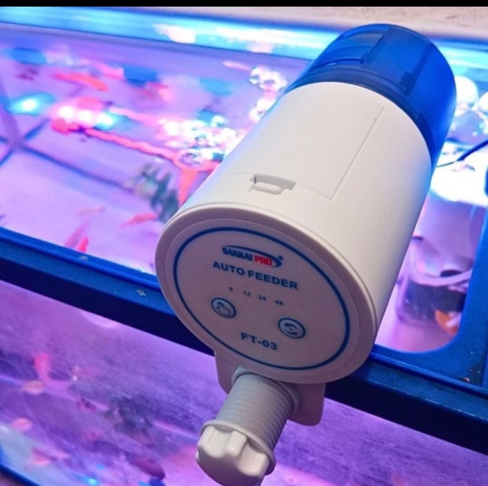 SAKKAI PRO FT 03 SMART AUTO FEEDER MESIN AQUARIUM PEMBERI MAKAN IKAN OTOMATIS