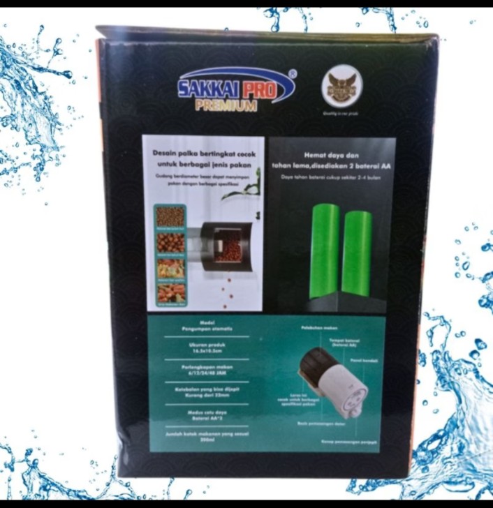 SAKKAI PRO FT 03 SMART AUTO FEEDER MESIN AQUARIUM PEMBERI MAKAN IKAN OTOMATIS