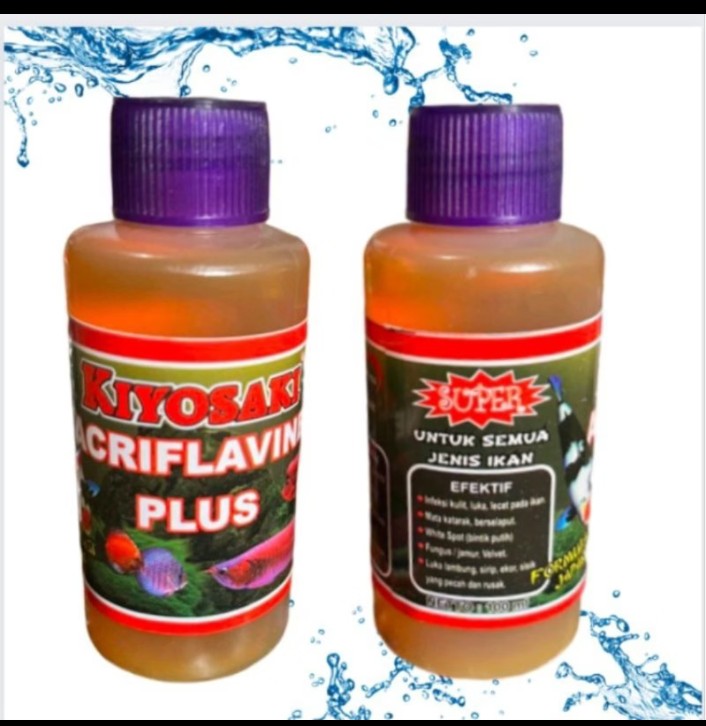 Obat ikan luka VIVIAN/TAKARI/KIYOSAKI/SP acriflavine 100ml