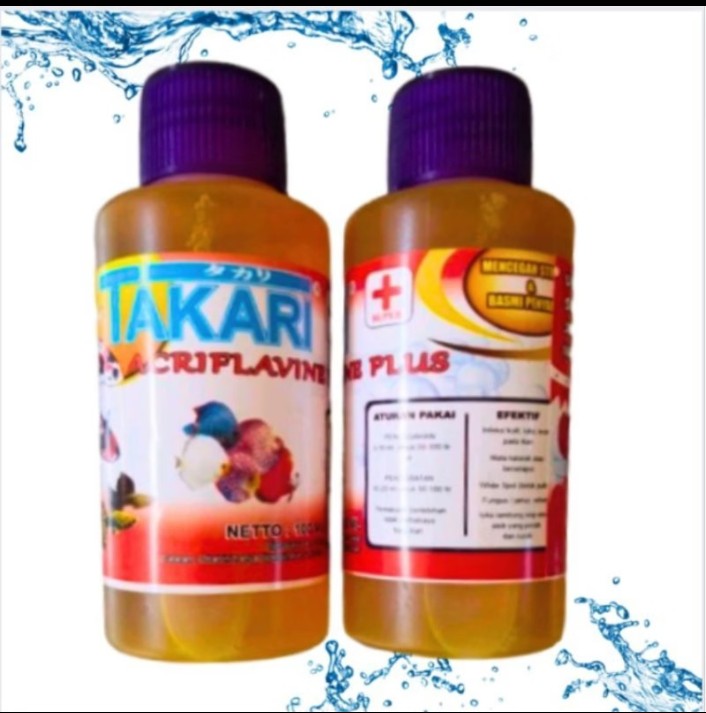 Obat ikan luka VIVIAN/TAKARI/KIYOSAKI/SP acriflavine 100ml