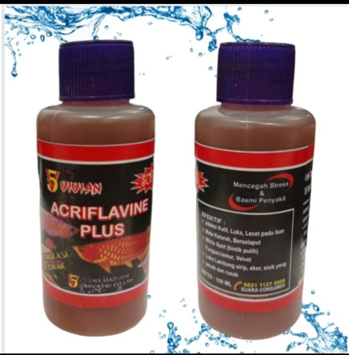 Obat ikan luka VIVIAN/TAKARI/KIYOSAKI/SP acriflavine 100ml