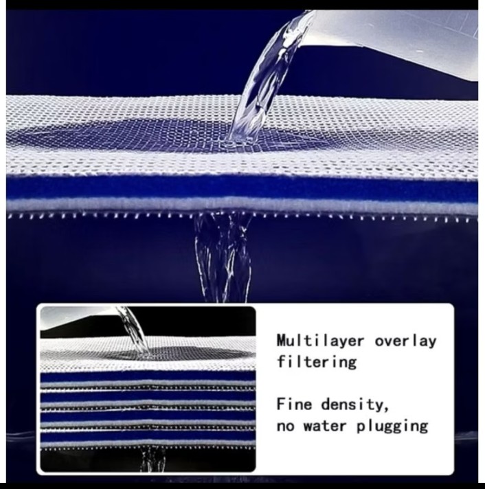 KANDILA PRO BUSA FILTER 11 X 30CM KAPAS 8D ( 2 PCS ) AQUARIUM FILTERMAT HONEY COMB DESIGN