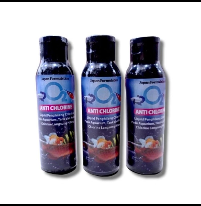 Obat ikan Aquarium Kolam penetral kaporit TAMASINDO O2 ANTI CHLORINE 100ml
