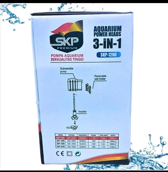 SKP PREMIUM 1200 Promo murah Pompa Aquarium kolam kecil