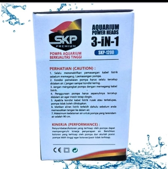 SKP PREMIUM 1200 Promo murah Pompa Aquarium kolam kecil