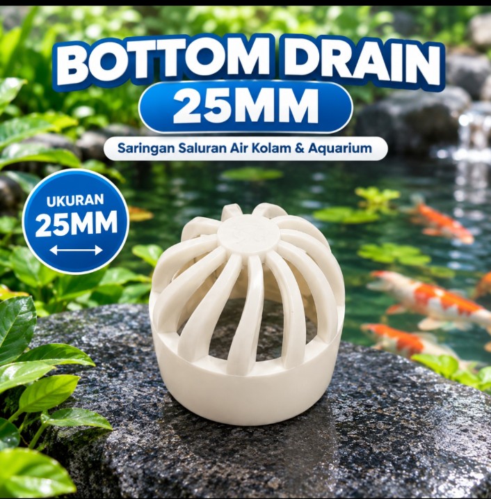 Aksesoris Pipa PVC 25mm untuk Kolam dan Aquarium L Pipa / Water Mor / Stop Kran / Bulkhead / Bottom Drain Untuk Filter Chinese Style